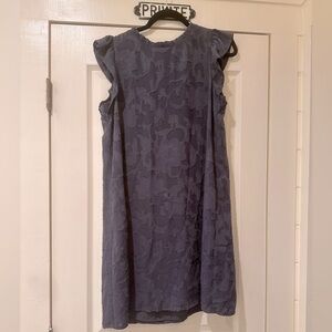 Loft medium ruffle sleeve shift dress